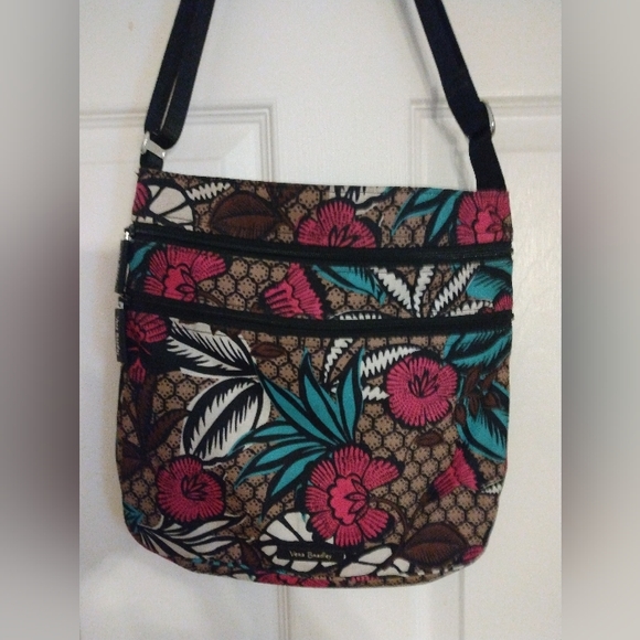 Vera Bradley Tropical Crossover Purse 11X12 In.Long - Picture 1 of 4
